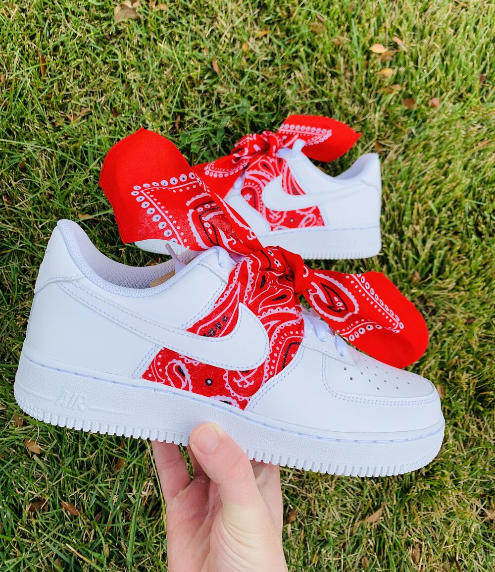 Air forces with red bandana Clearance