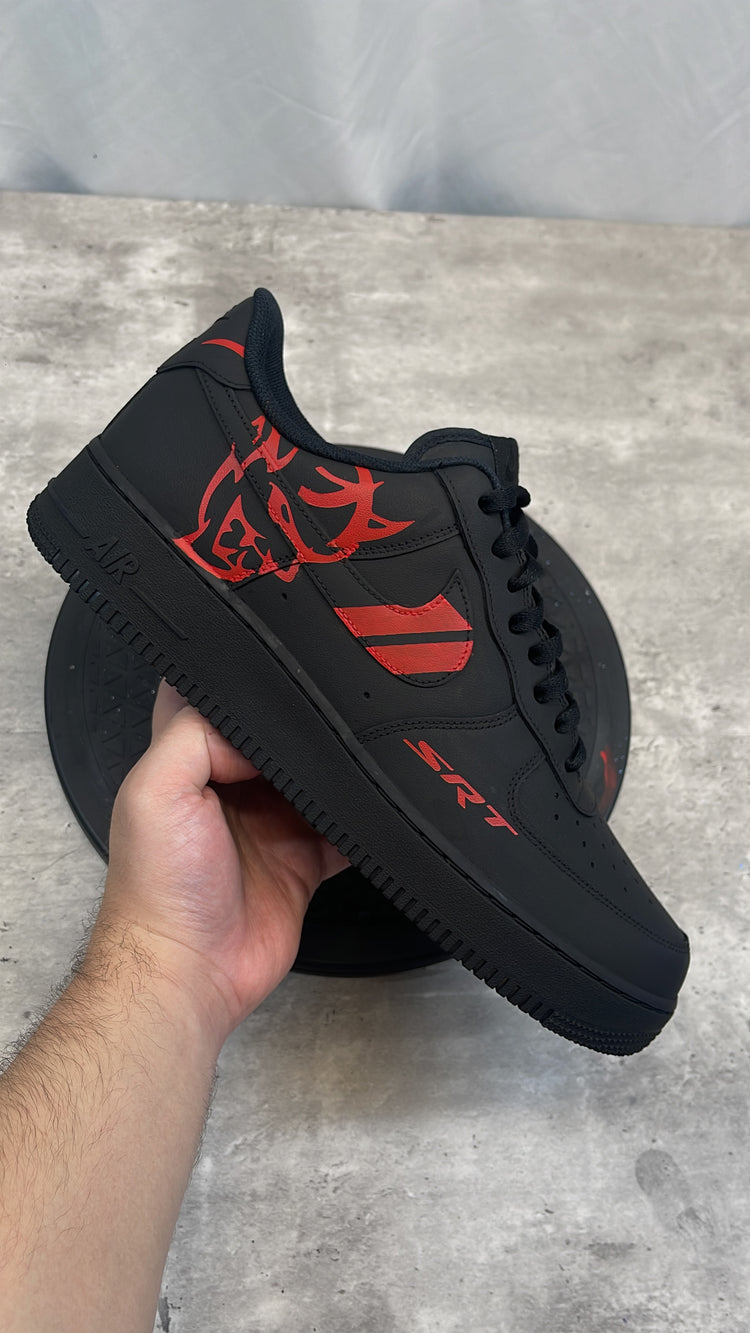 Custom Black Air Force 1 “Demon”