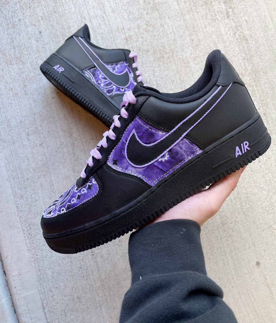 Black Purple Bandana Air Force 1 – Cloutcvlture