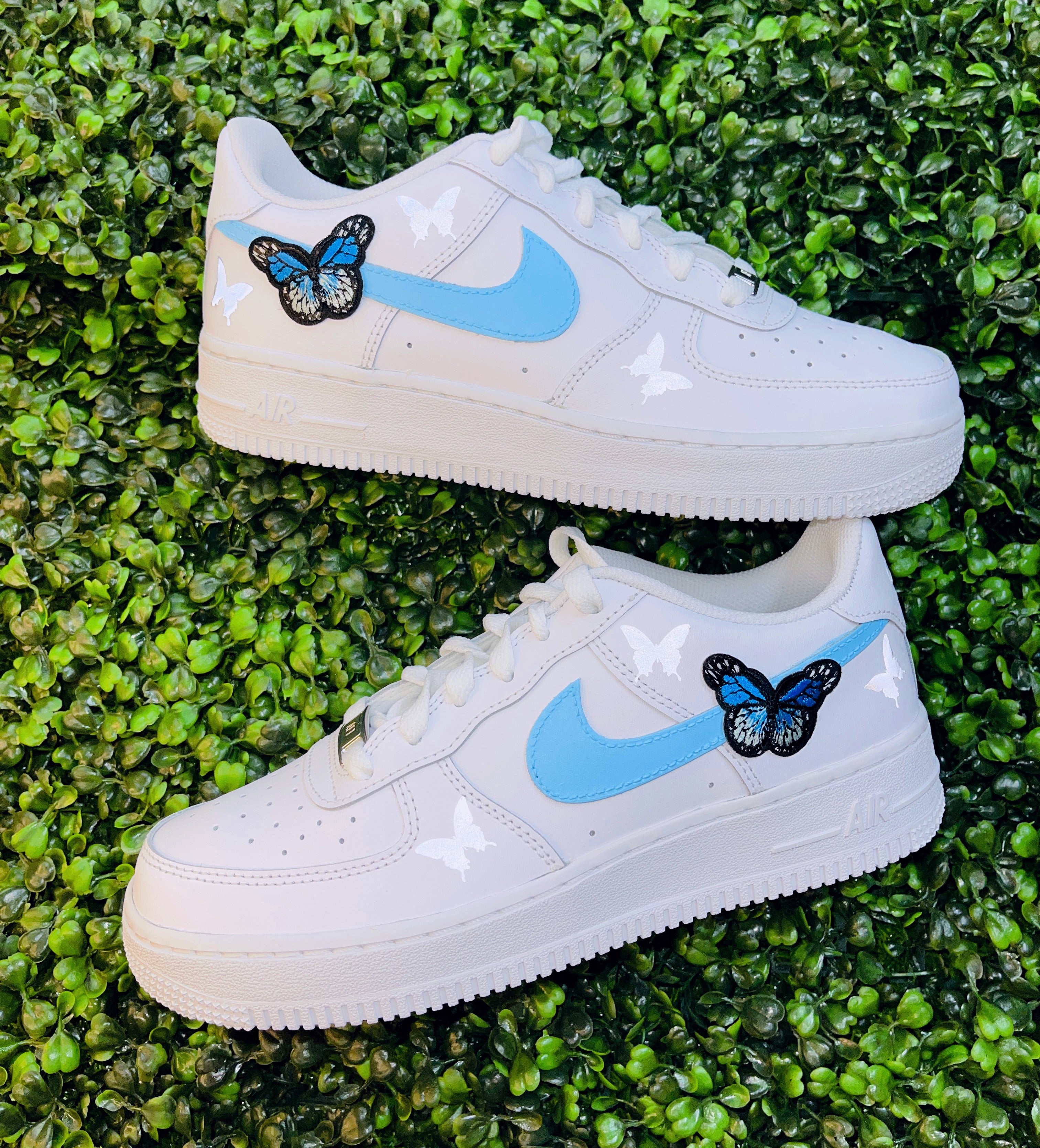 Baby Blue Lone Butterfly Air Force 1 – Cloutcvlture