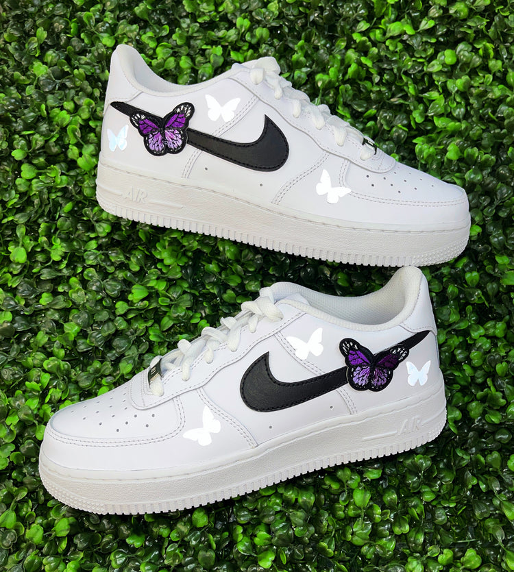 Purple Lone Butterfly Air Force 1