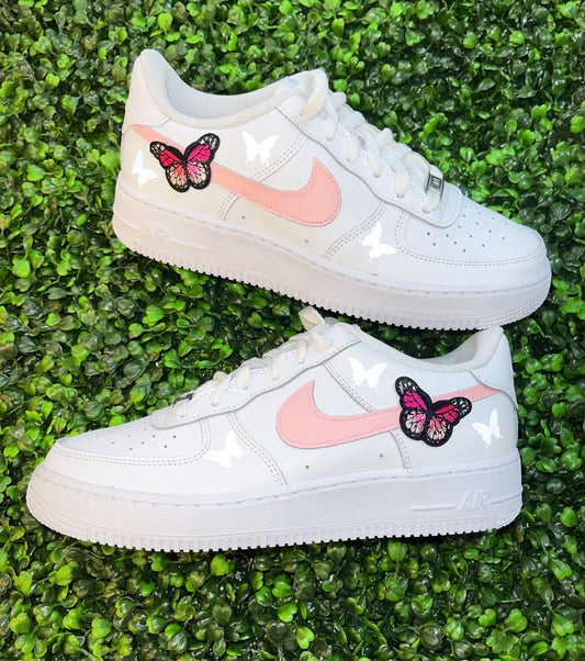 Pink Lone Butterfly Air Force 1