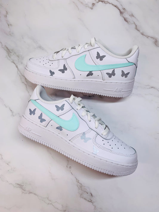 Mint Reflective Mini Butterfly Air Force 1