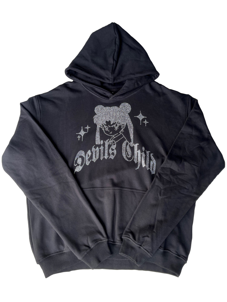 Dvils Child Rhinestone Hoodie